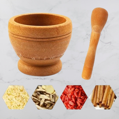 Mortier cuisine - ResinMortar&Pestle™ - Marron clair