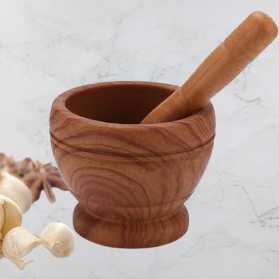 Mortier cuisine - ResinMortar&Pestle™ - Marron foncé