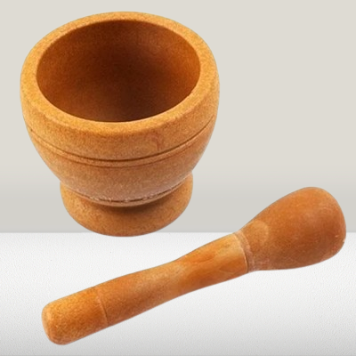 Mortier cuisine - ResinMortar&Pestle™ - Marron clair