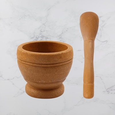 Mortier cuisine - ResinMortar&Pestle™ - Marron clair